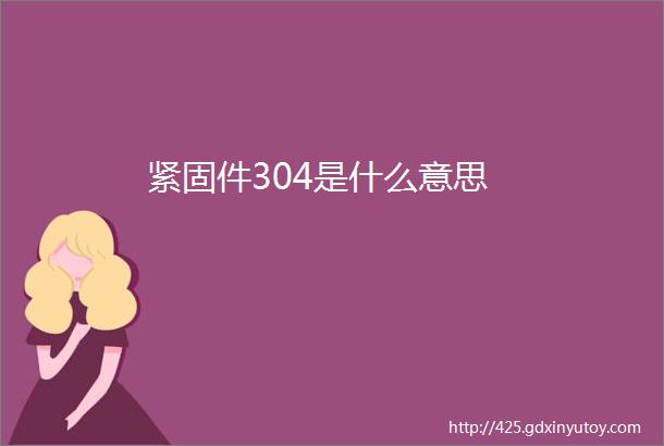 紧固件304是什么意思